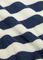 Suzie Kondi Sifnos Striped Terry Sweatshirt Navy