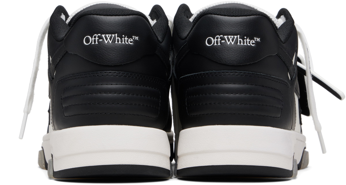 Off-White White & Black Out Of Office Calf Leather Sneakers