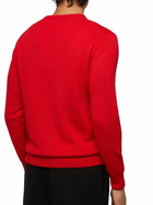 MC2 Saint Barth Red Sweater Heron With Snoopy Jacquard And Embroidery | Snoopy Peanuts® Special Edition
