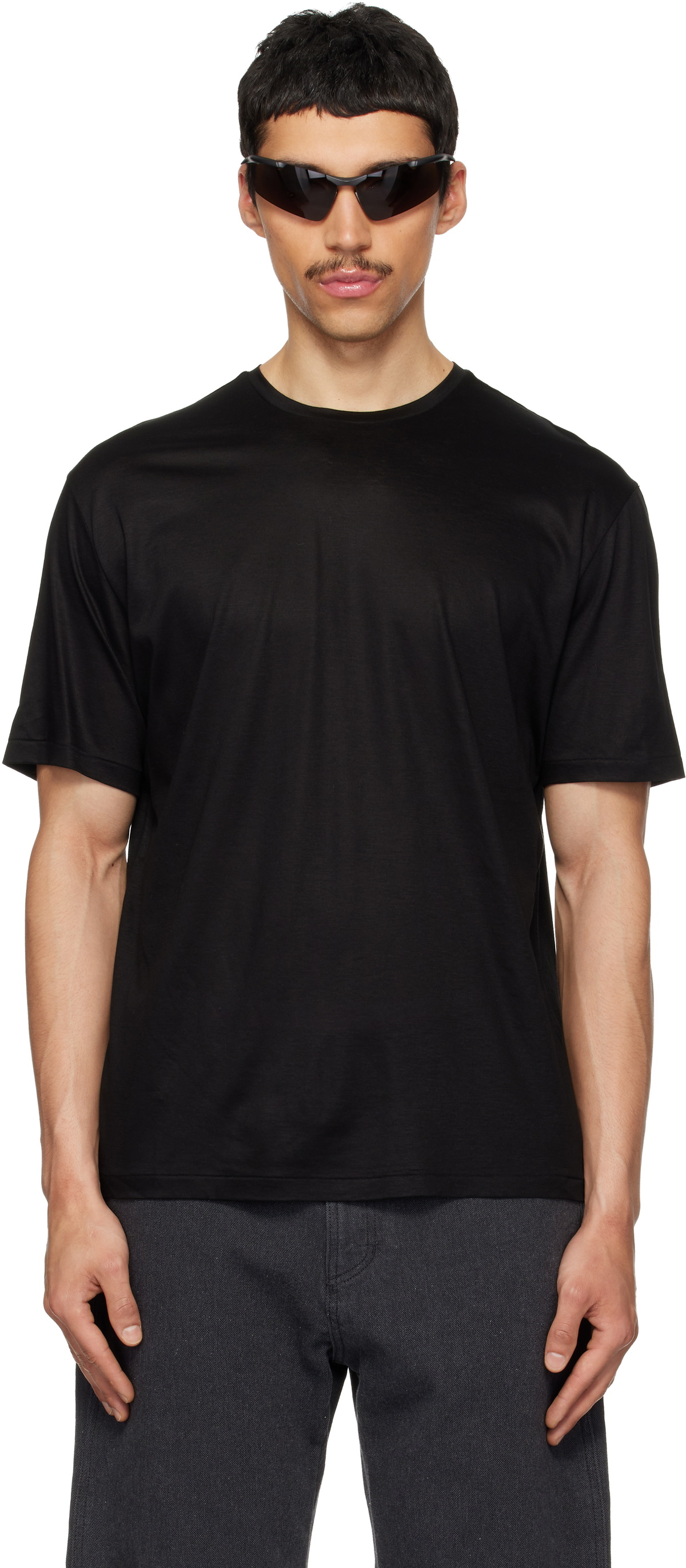 POST ARCHIVE FACTION (PAF) Black Vacation Archive T-shirt