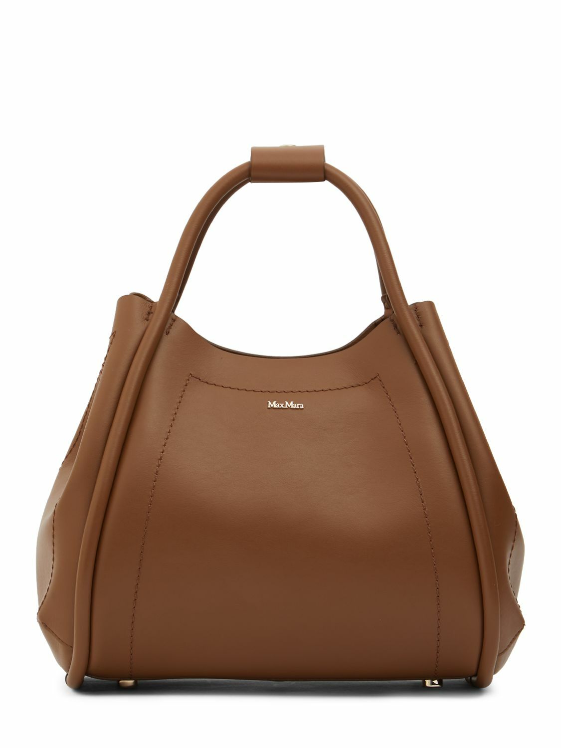 MAX MARA Medium Marin Leather Tote Bag Max Mara MAX MARA Medium Marin Leather Tote Bag Max Mara