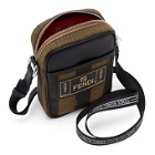 Fendi Brown Small Stripe Camera Bag