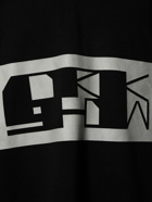 RICK OWENS DRKSHDW - Printed Logo Cotton Hoodie