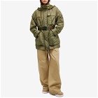 Moncler Grenoble Women's Nuvolau Short Parka Jacket in Green
