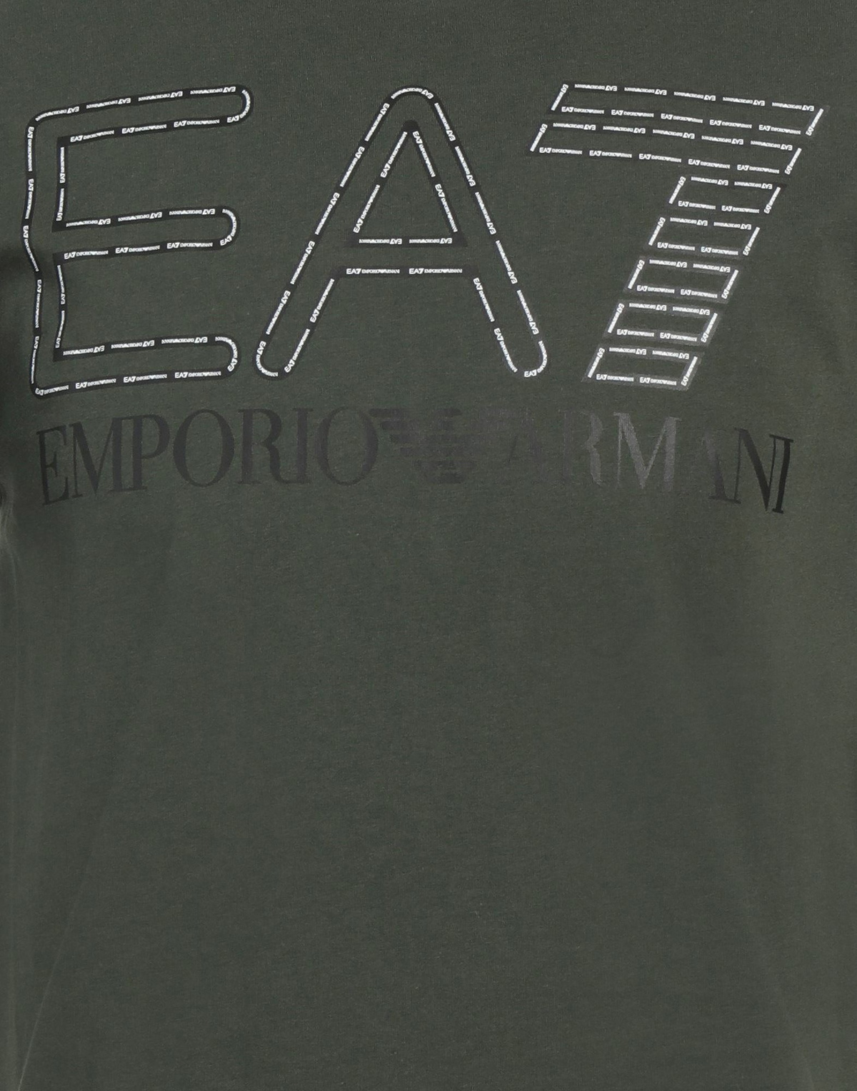 Ea7 Mens T-shirt Military in Green
