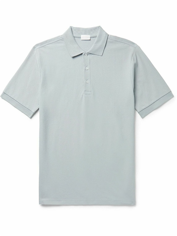 Photo: Handvaerk - Pima Cotton-Piqué Polo Shirt - Blue