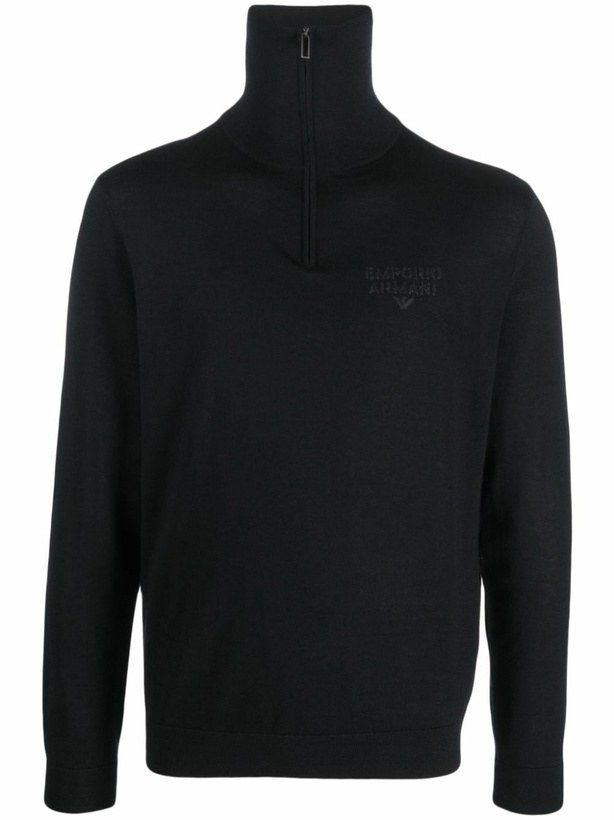 Photo: EMPORIO ARMANI - Wool High-neck Jumper