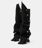 Y/Project Snap denim knee-high boots