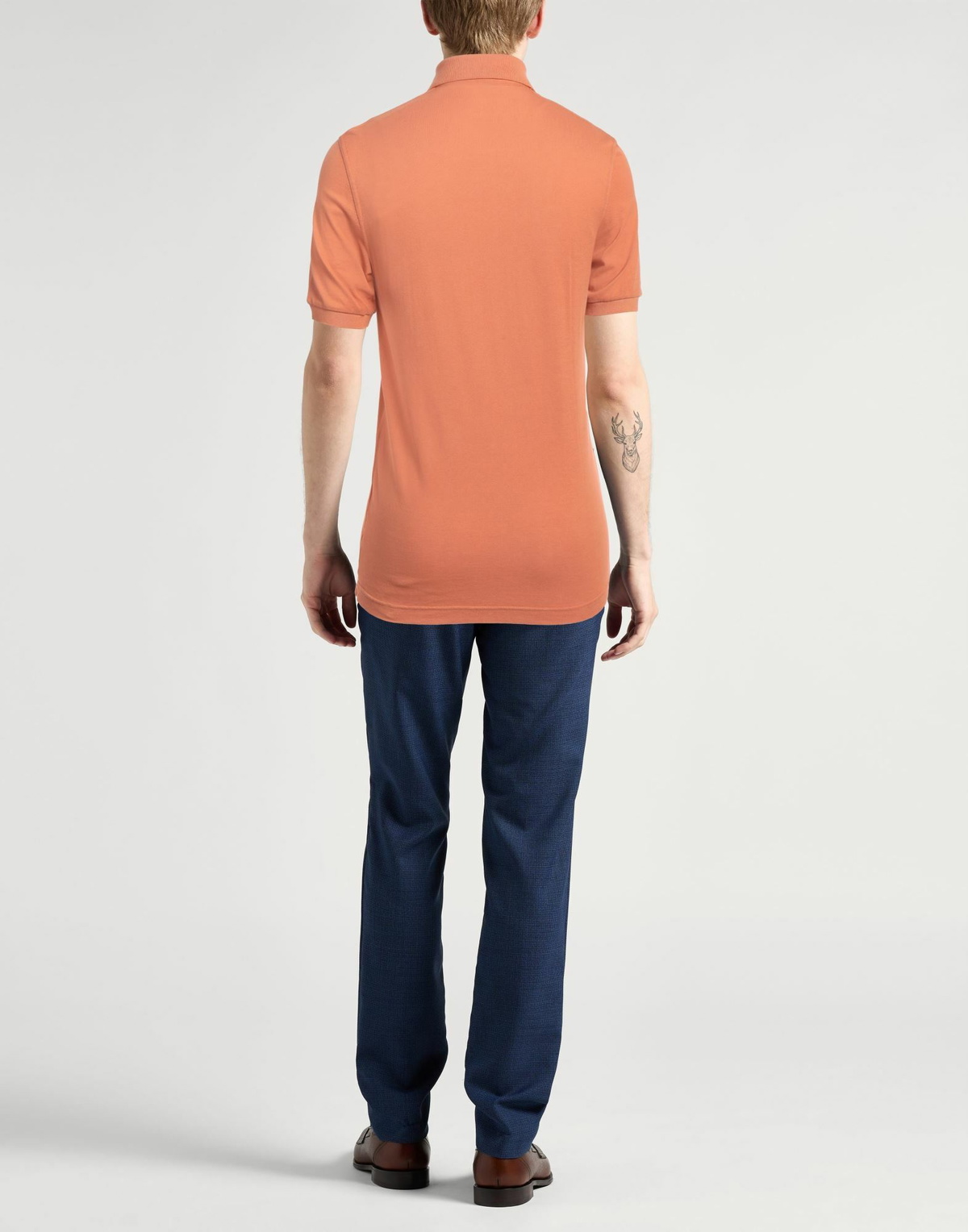 Fedeli Mens Polo shirt Rust