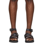 Moschino Black Gladiator Sandals