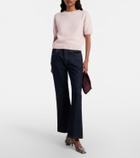 Khaite Olivia Mini suede shoulder bag