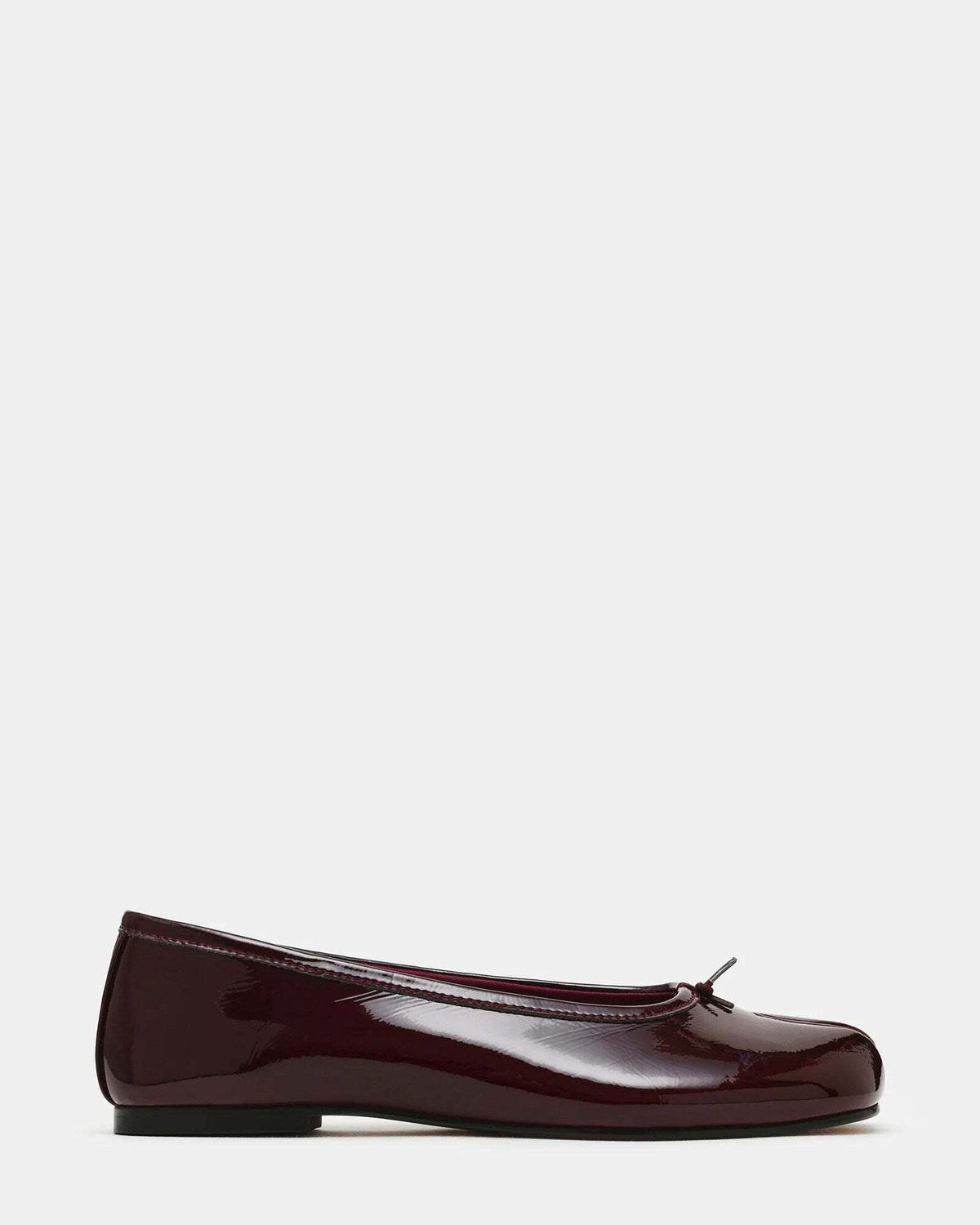 Steve Madden Calico Flats in Burgundy Patent