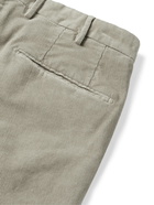 INCOTEX - Slim-Fit Stretch-Cotton Needlecord Trousers - Neutrals