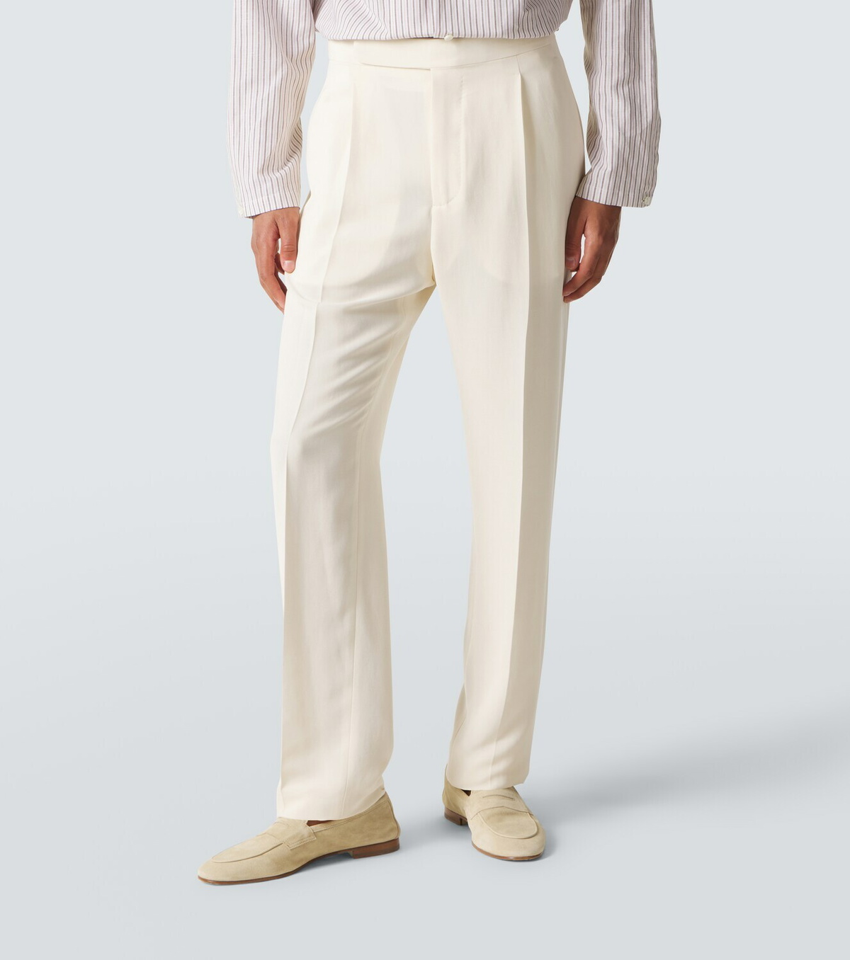 Umit Benan Pietro silk and cotton-blend suit pants