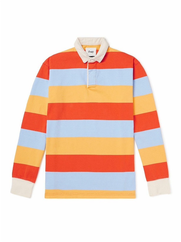 Photo: Drake's - Striped Cotton-Jersey Polo Shirt - Unknown