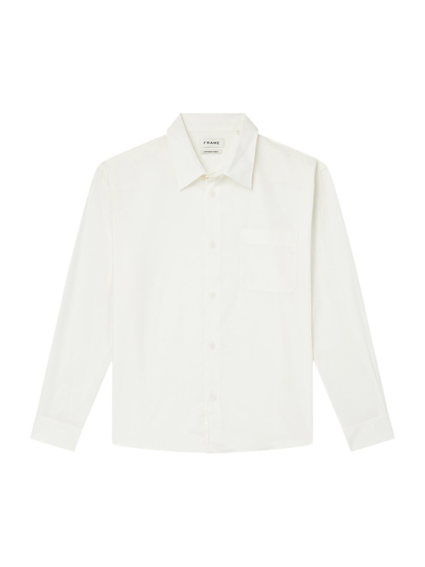 Photo: FRAME - Lyocell, Linen and Cotton-Blend Shirt - White