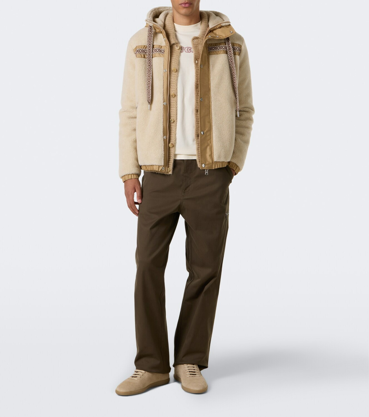 Moncler Logo embroidered cotton jersey T-shirt