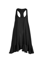 Anine Bing Lilith Silk-blend Mini Dress Black