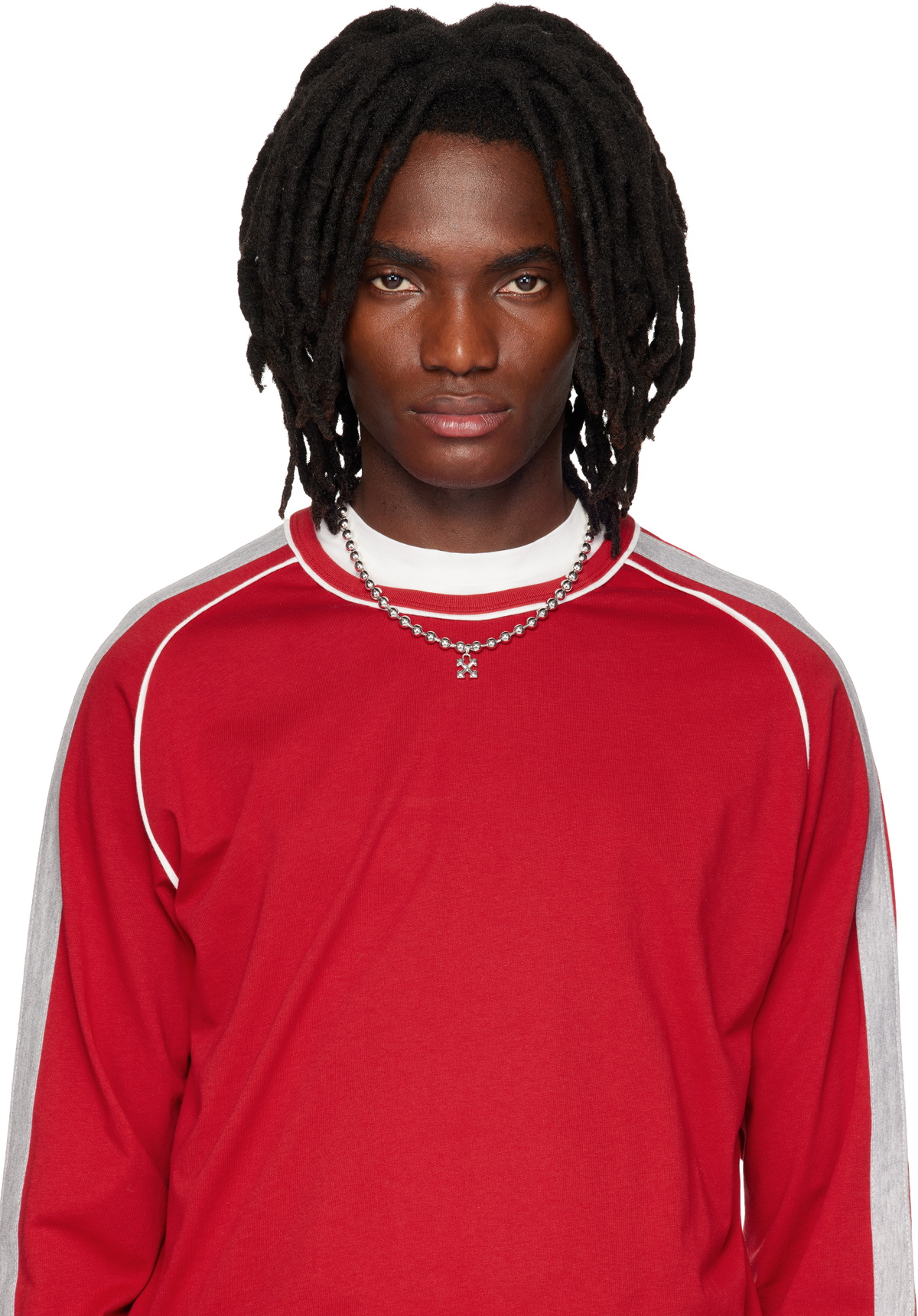 Off-White Arrow Ballchain Necklace