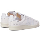 ADIDAS ORIGINALS - Premium Basics Campus 80s Leather-Trimmed Suede Sneakers - White