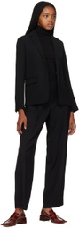 Vince Black Notched Lapel Blazer