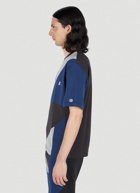Champion x Anrealage - Contrast Panel T-Shirt in Dark Blue