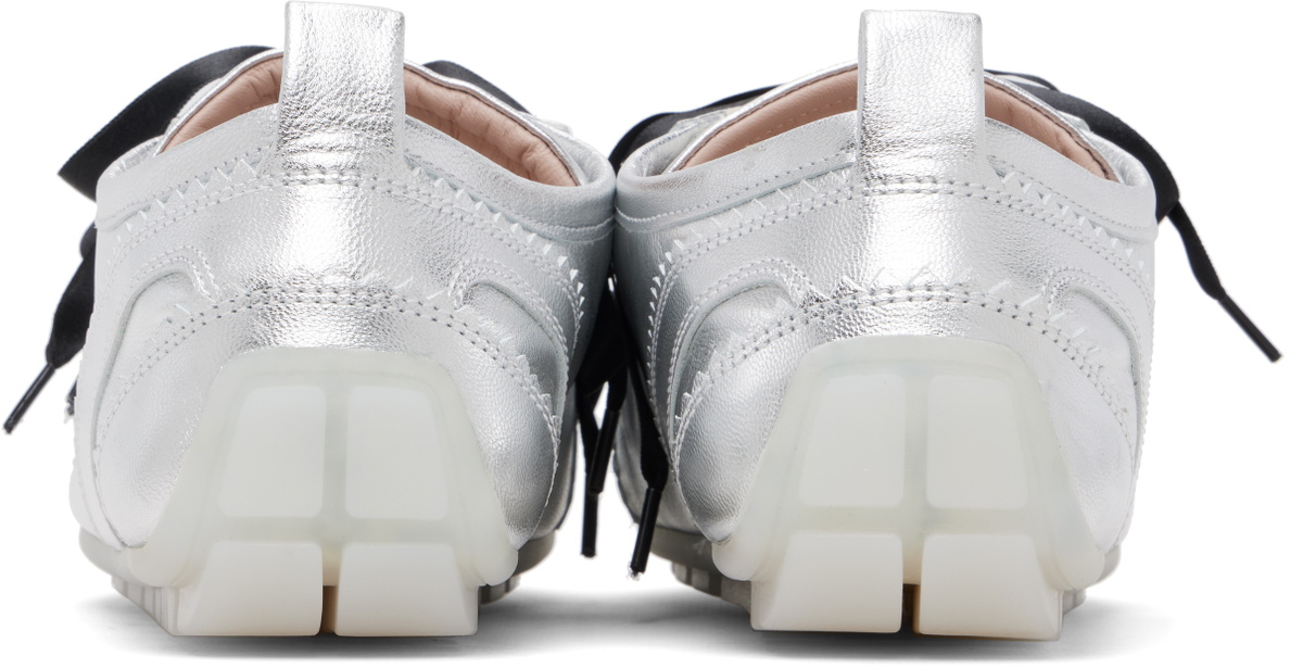Simone Rocha Silver Ballerina Grip Trainers