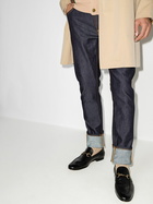 Gucci Black Jordaan Leather Loafers