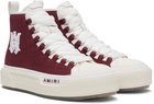 AMIRI Burgundy Court Hi Sneakers