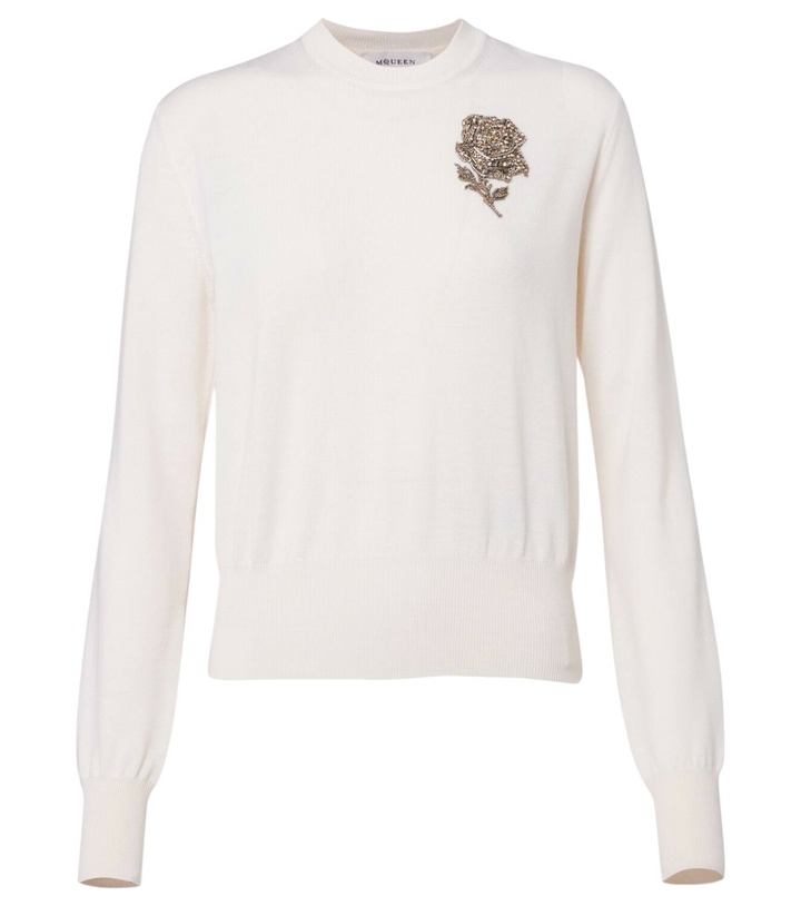 Photo: McQueen Beaded wool sweater