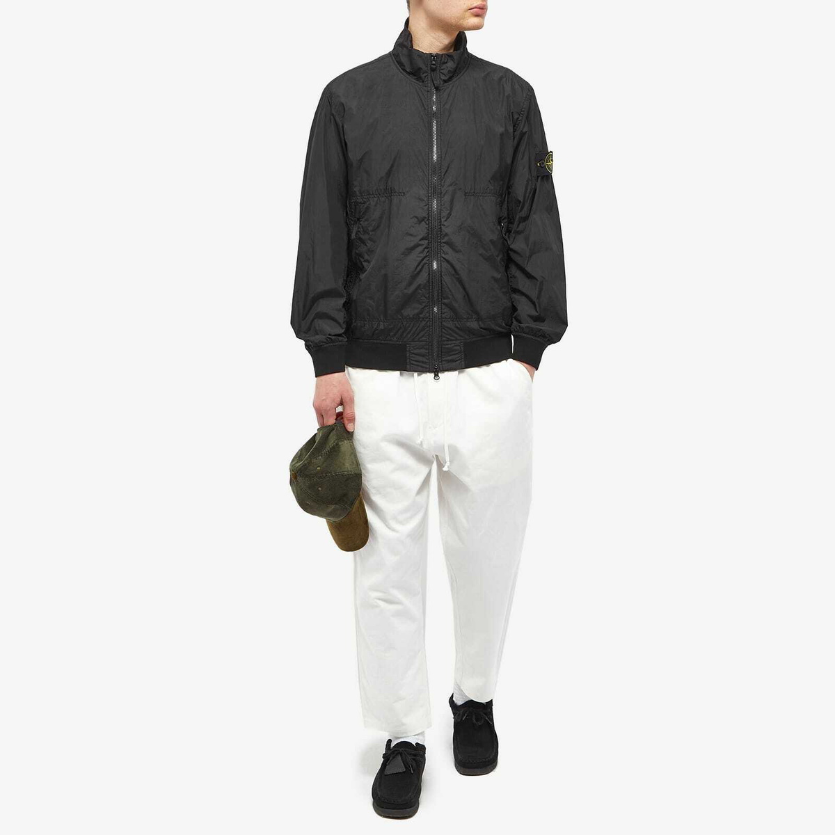 Stone Island Men's Crinkle Reps Jacket in Black Stone Island