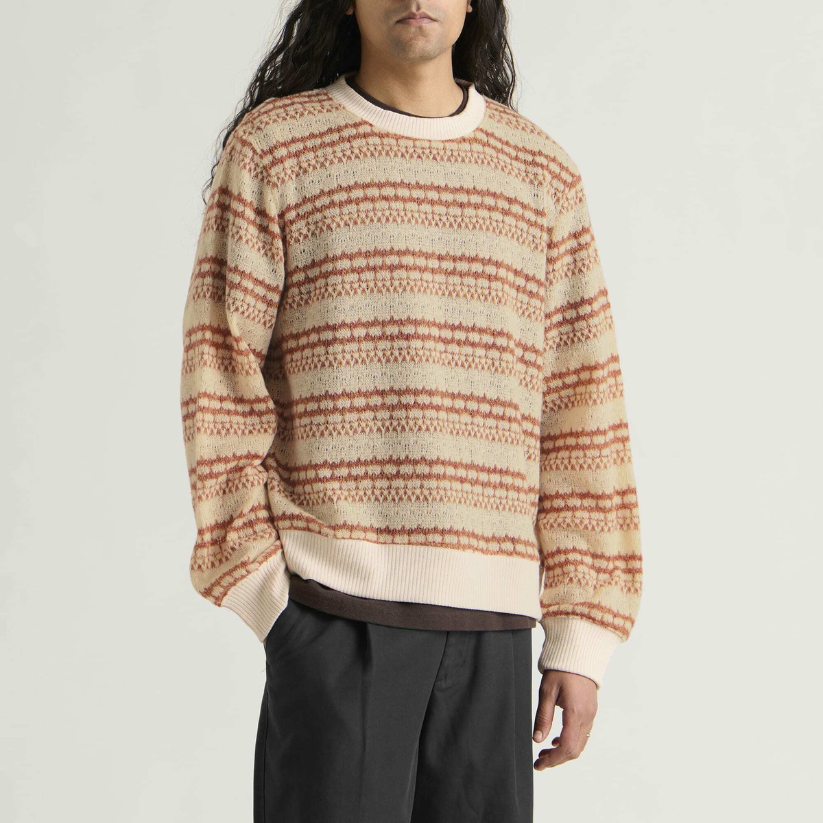 Corridor Men's Pointelle Crewneck in Natural
