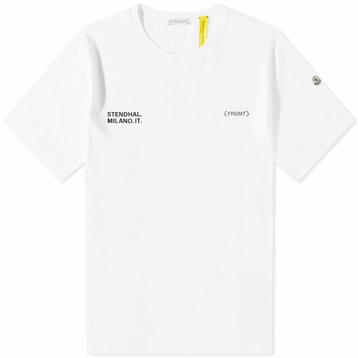 Photo: Moncler Men's Genius x Fragment T-Shirt in White