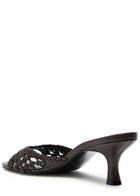 Staud Brigitte Hand-knotted Leather Mules Brown