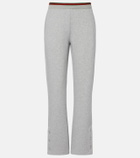 Gucci Web Stripe cotton-blend jersey sweatpants
