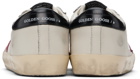 Golden Goose Off-White & Burgundy Super-Star Double Quarter Sneakers