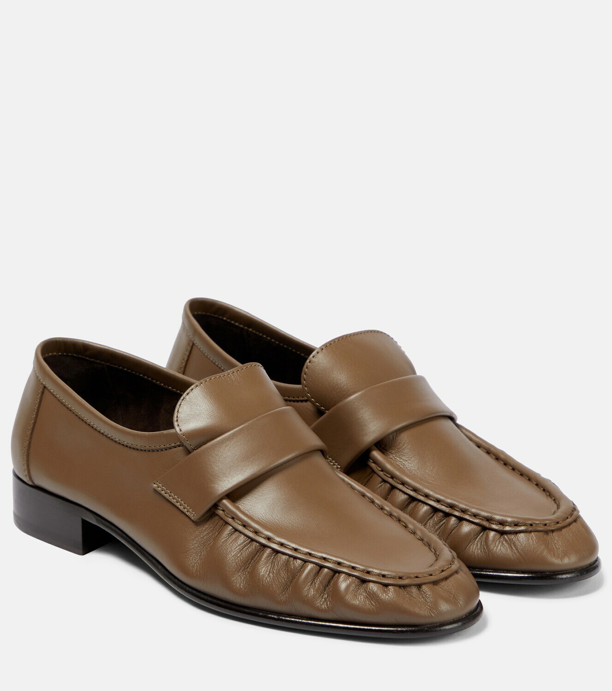 THE ROW ベージュ レザー ローファー The Row - Soft leather loafers The Row