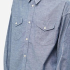 Visvim Men's Frontier Chambray Shirt in Indigo