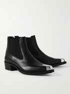 Alexander McQueen - Embellished Leather Chelsea Boots - Black