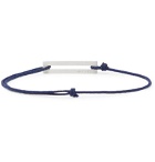 Le Gramme - Le 17/10 Cord and Sterling Silver Bracelet - Blue