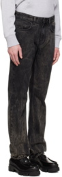 Givenchy Black Marbled Jeans