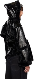 Ottolinger Black Wrap Faux-Shearling Coat