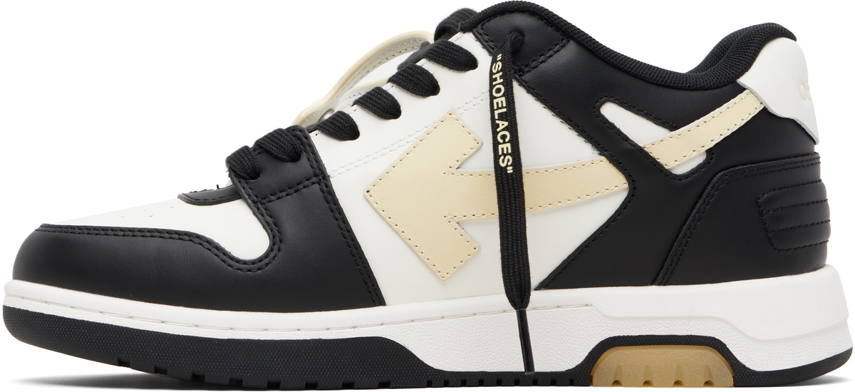Off-White White & Black Out Of Office Glow-In-The-Dark Sneakers