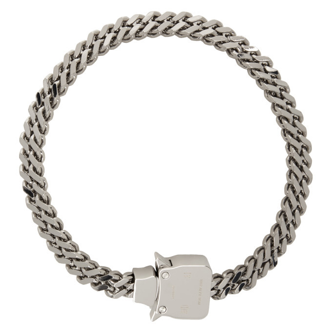 1017 ALYX 9SM Silver Mini Cubix Necklace 1017 ALYX 9SM