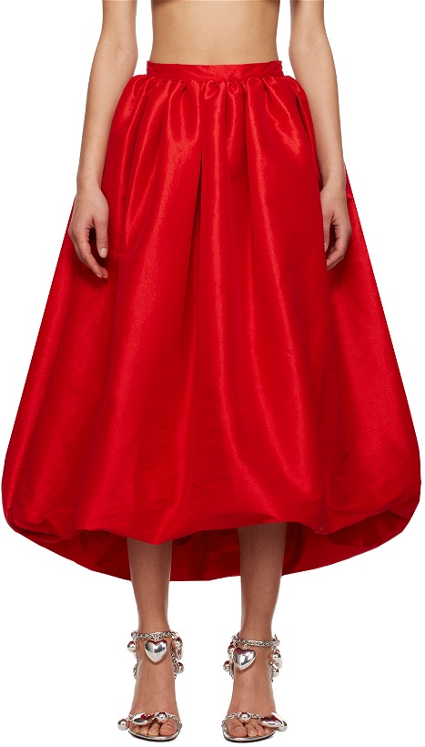 Photo: Kika Vargas SSENSE Exclusive Red Nina Midi Skirt