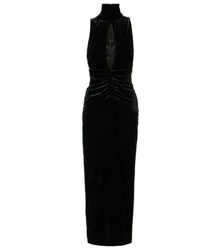 Photo: Alessandra Rich Ruched cutout velvet gown