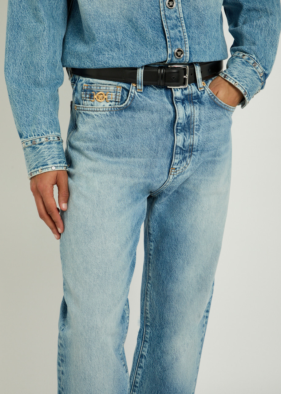 Versace Straight-leg Jeans Light Blue