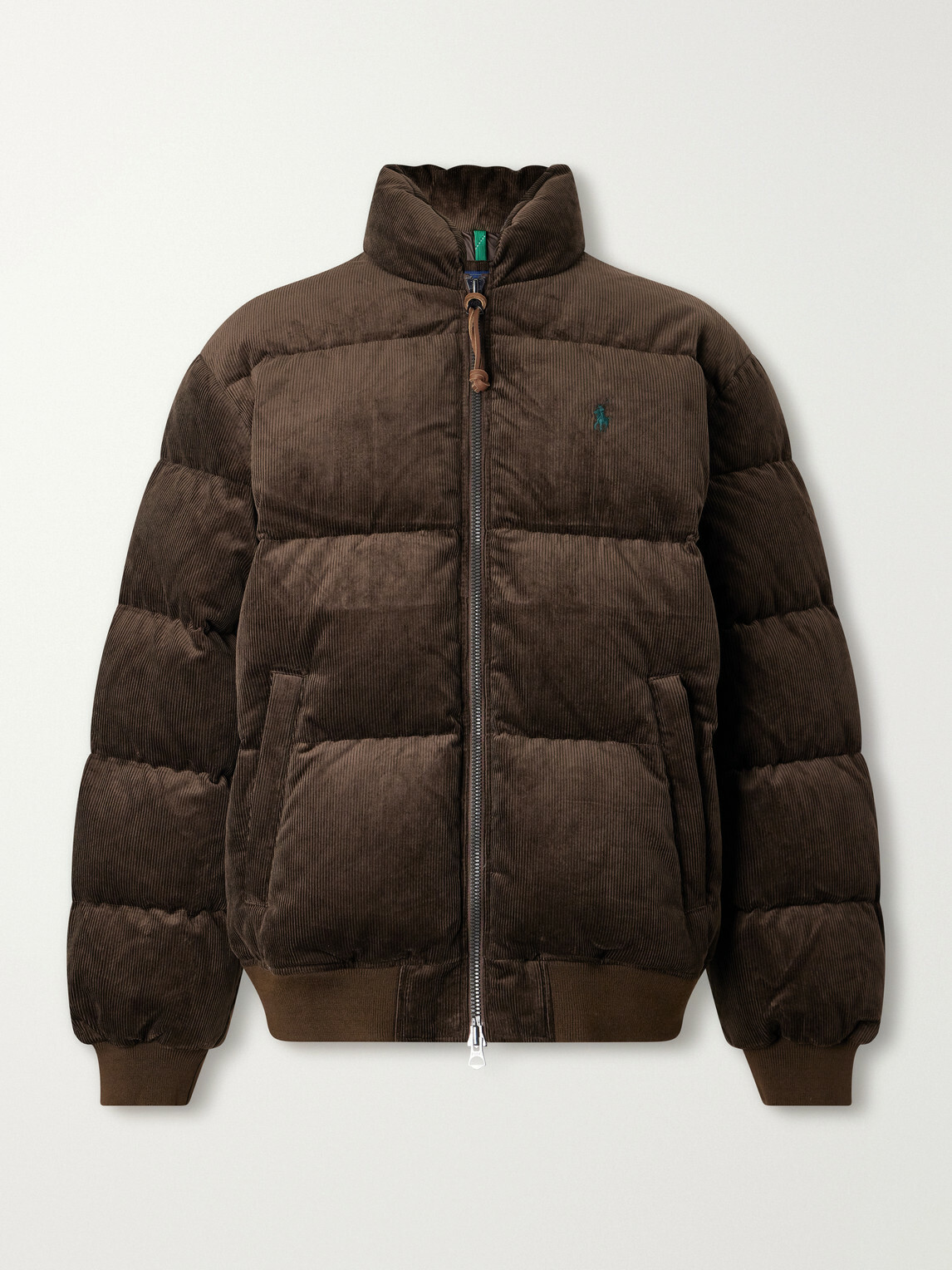 Polo Ralph Lauren - Logo-Embroidered Quilted Cotton-Corduroy Down Jacket - Brown