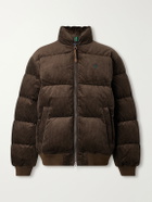 Polo Ralph Lauren - Logo-Embroidered Quilted Cotton-Corduroy Down Jacket - Brown