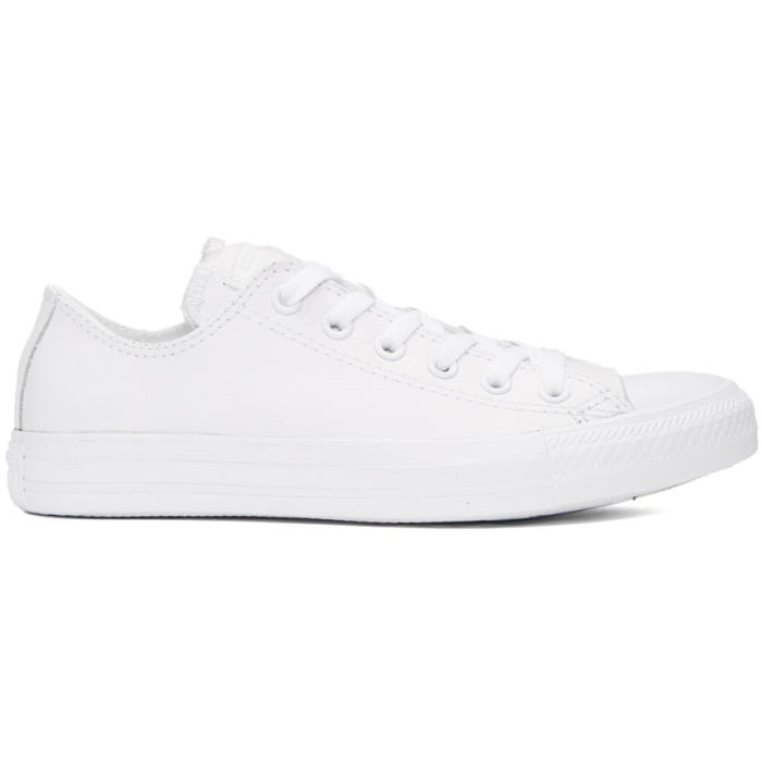 Photo: Converse White Leather CTAS Sneakers